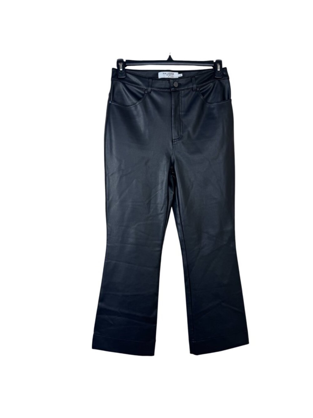 M.M. Lafleur The Archie Faux Leather Pants Size 8 Minimalist Night Out Evening